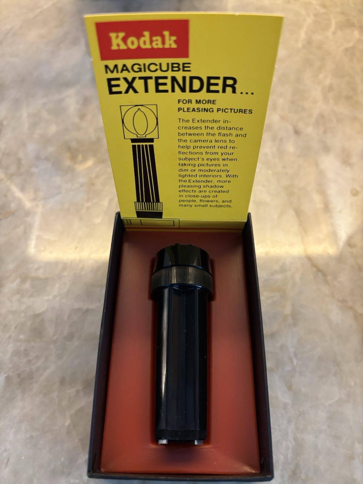 Kodak *NEW* Magicube Extender In Box For All Cameras Using Type X Magicube 1970s
