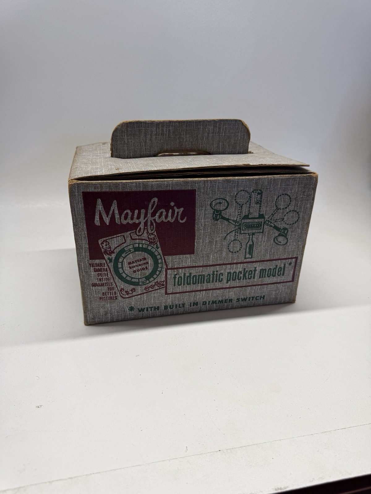 Vintage Mayfair Foldomatic Pocket Camera Flood Light w/ Box Dimmer Brooklyn NY