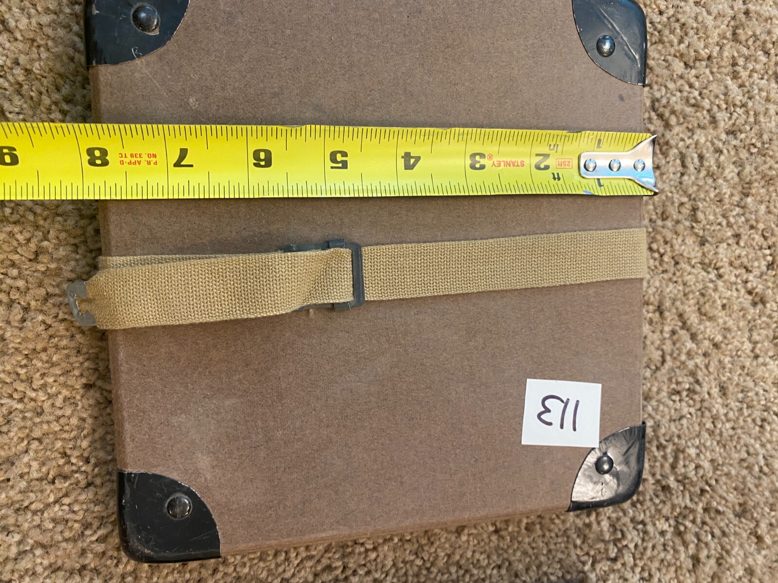 16mm Movie Film Reel Shipping Case Fiberboard with Straps – Vintage