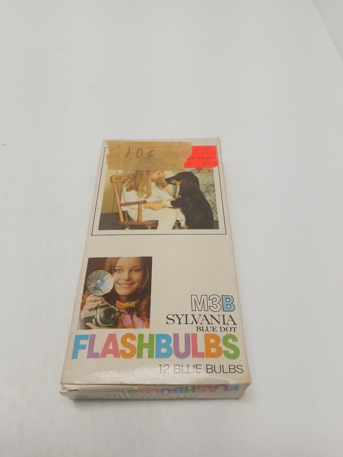 Vintage Sylvania Flashbulbs Blue Dot M3B Pack 12 Blue Bulbs Original Box