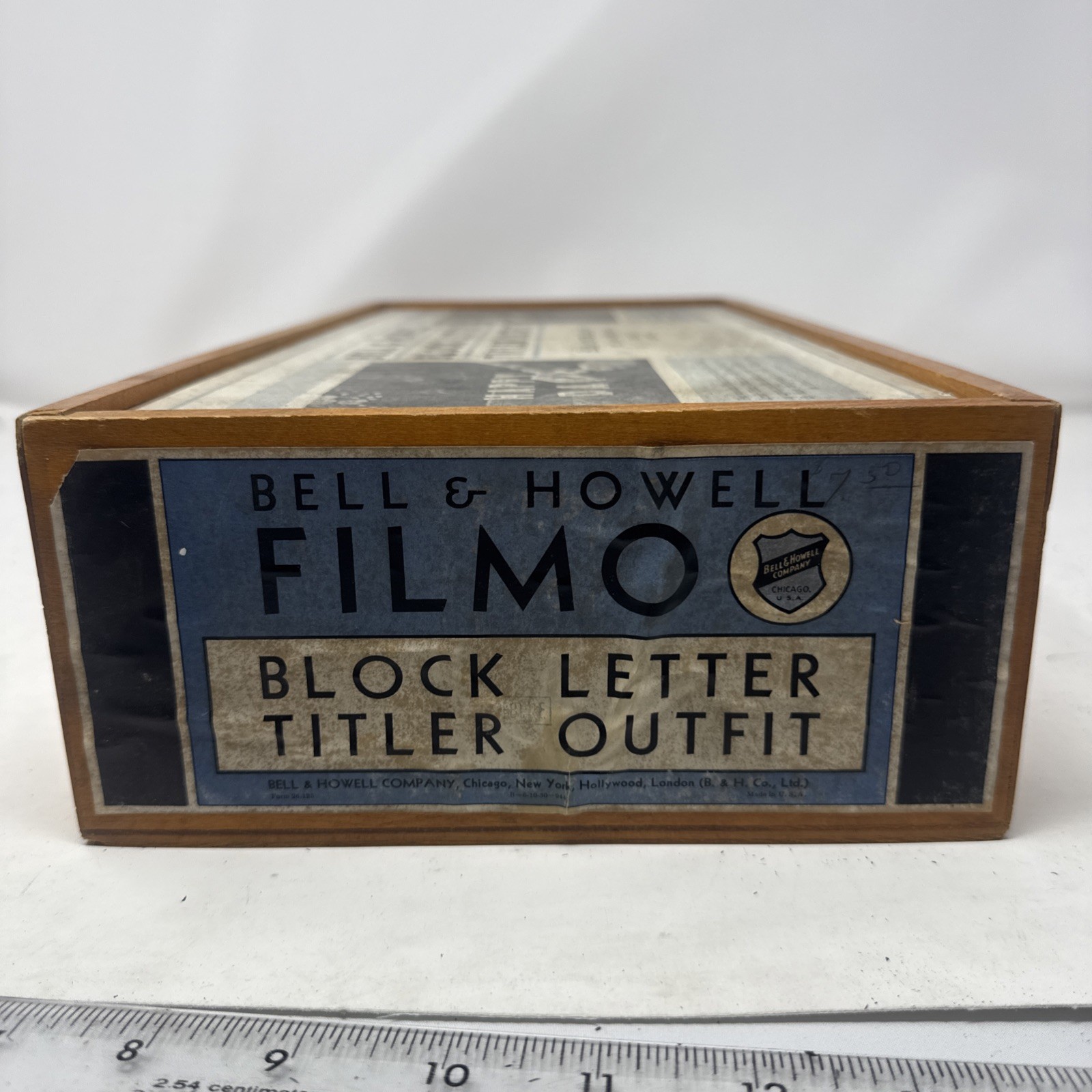 1940’s Bell & Howell Wood Block Letter Movie Titling Outfit *190+Pieces – W/Box