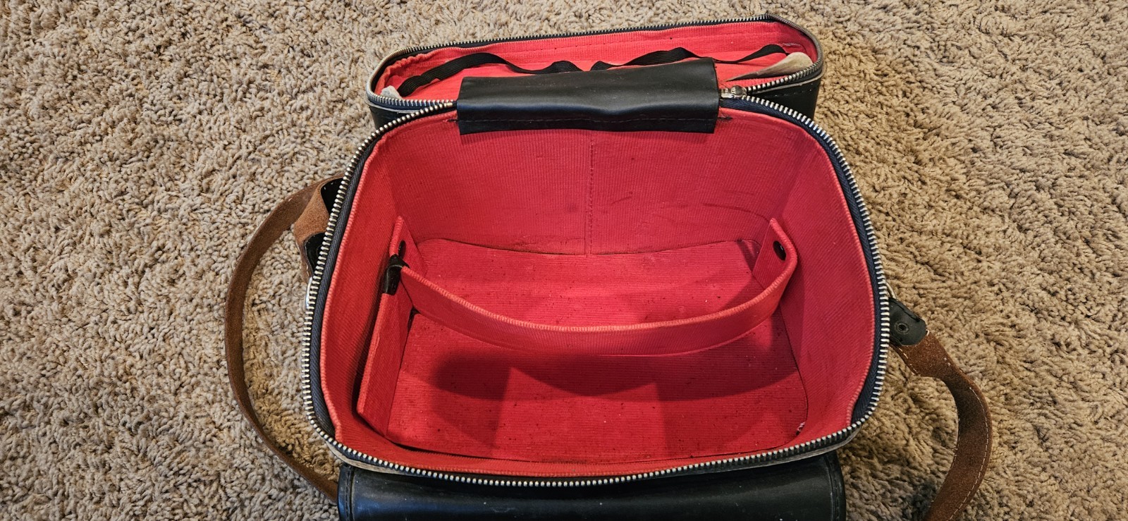 Rare Vintage Kali Bag Retro Film Camera Leather Case Made In Japan