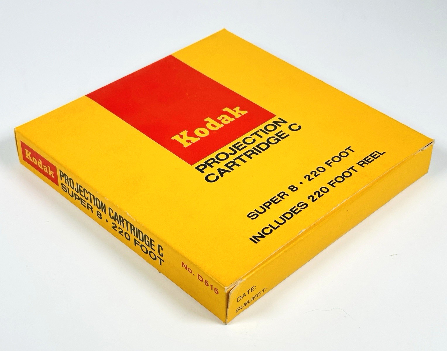 Vintage Kodak Super 8 Movie Projection Cartridge C with 220-Foot Reel – NOS