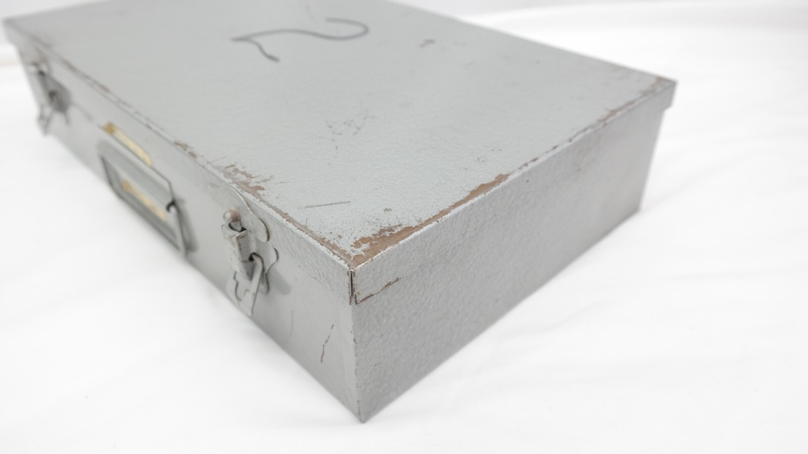 Vintage Metal 35mm Photo Slide Storage Case 13″ x 7.5″ TF