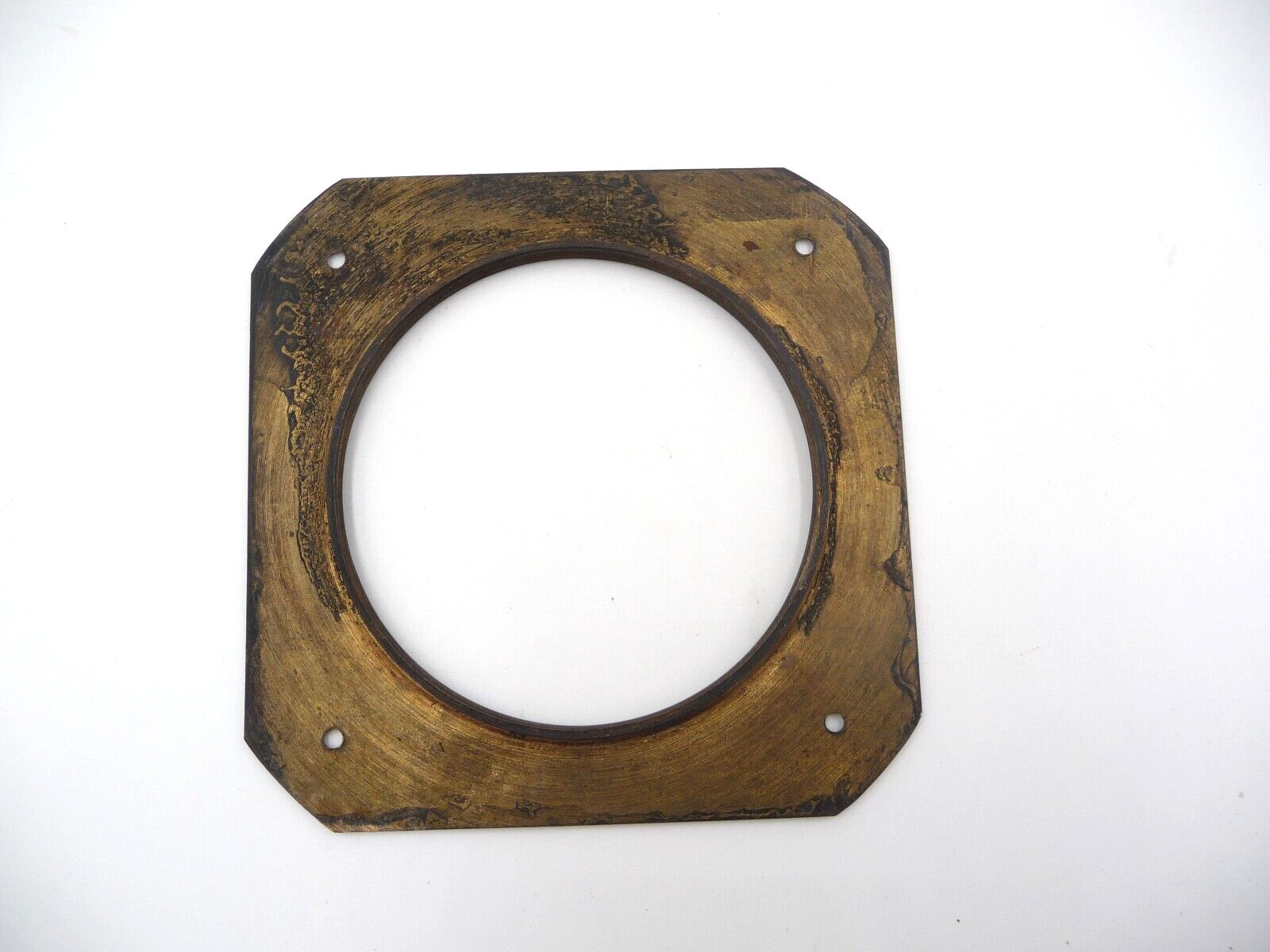Brass Lens Flange 120x120mm with 85mm hole