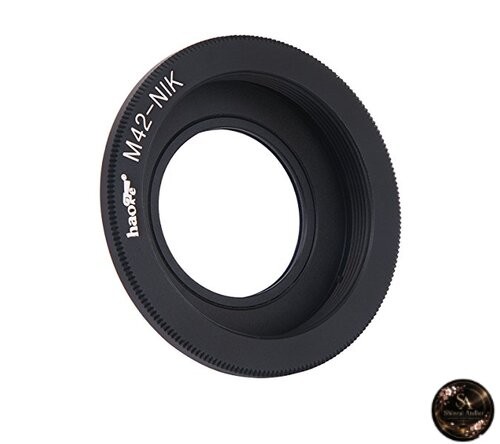 Haoge Manual Lens Mount Adapter for M42 42mm Screw Mount Lenses to Nikon F-Mount