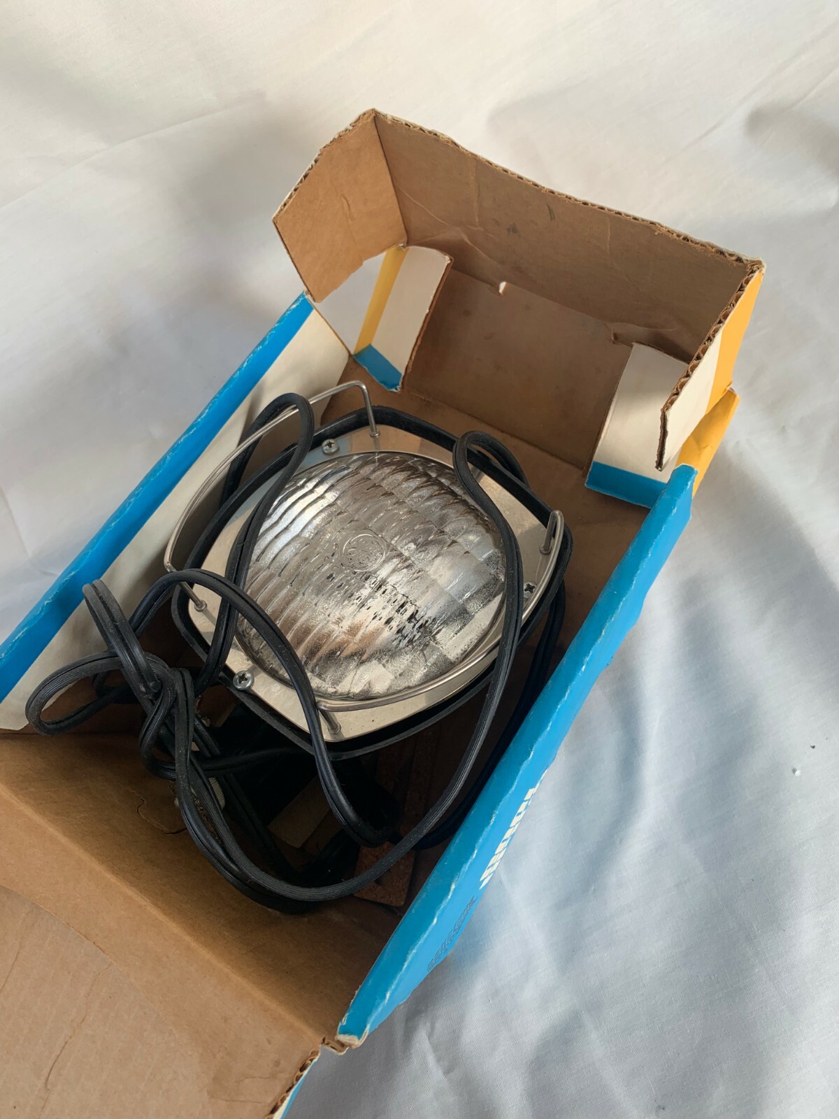 Working Keystone Cool Brite Movie Light & Box For Super 8 Movie Camera -GE Bulb
