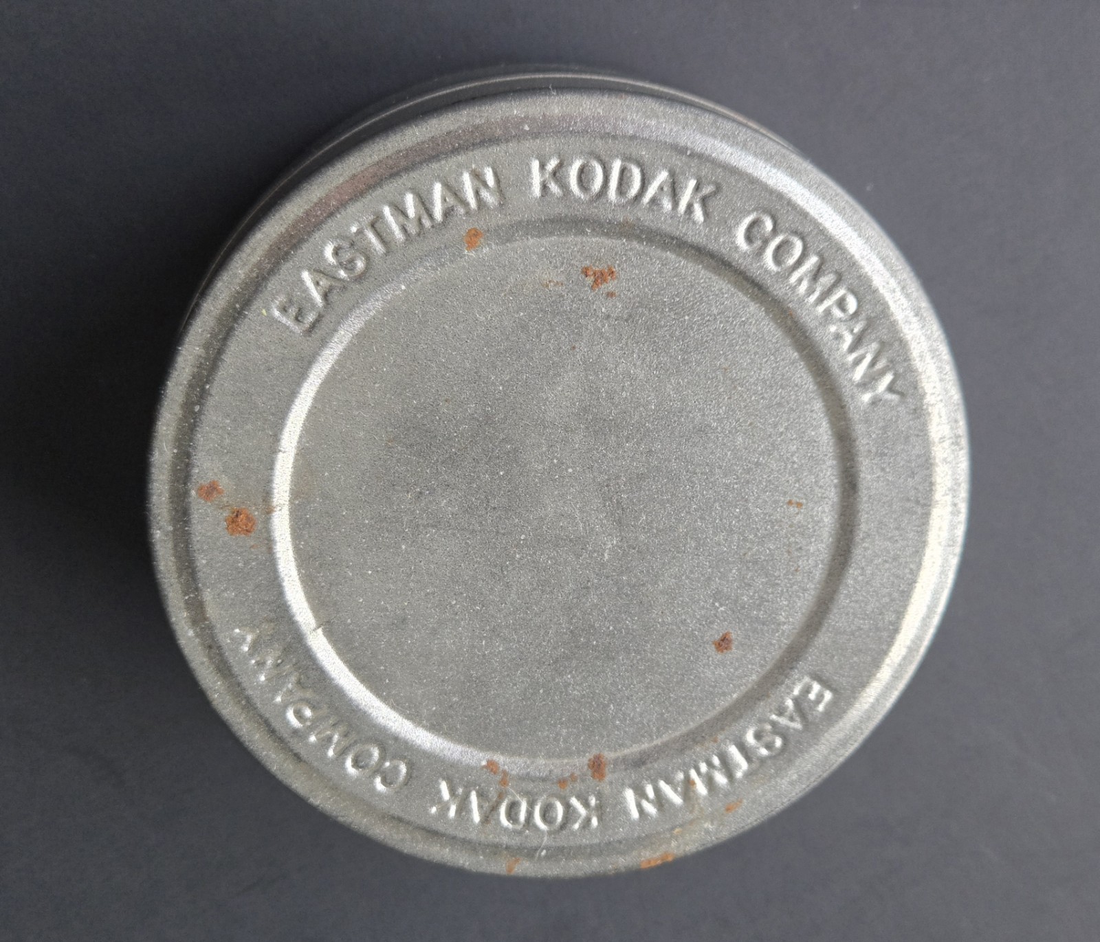 Vintage Film Tin Canister 4 in Eastman Kodak Co Rolls Tube Negatives Photography
