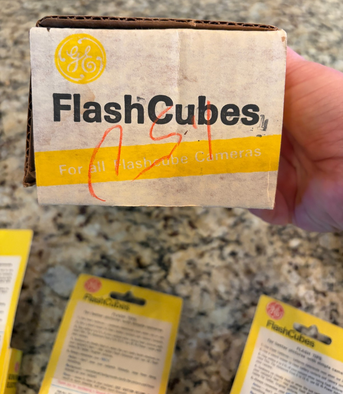 Vintage Lot of 5 NOS GE Flash Cubes – 3 per pack For Standard Flash Cameras