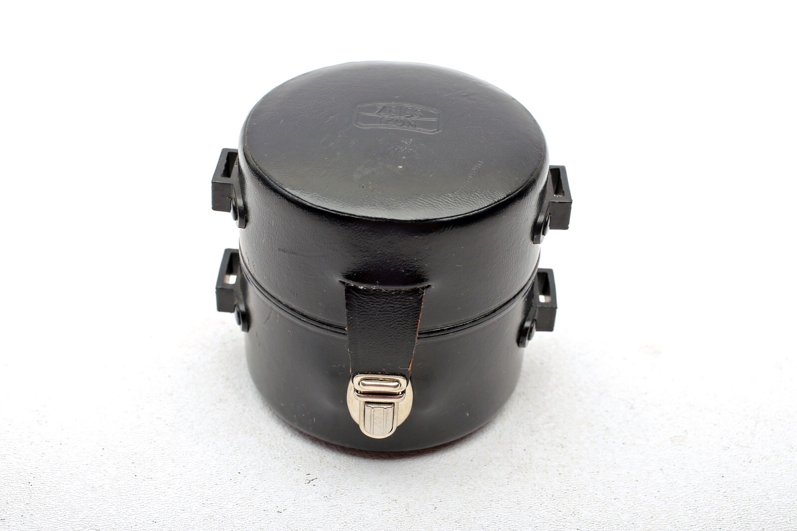 Zeiss Contarex Lens Case model 20.7756 Black Leather w/ inner rear Cap Case+NICE