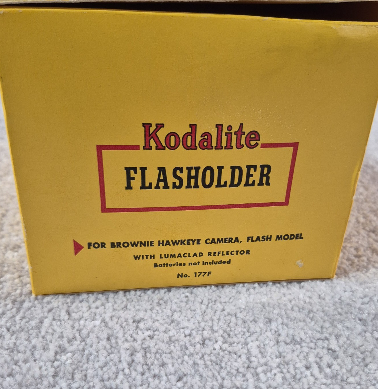 Vintage Kodak Kodalite Flasholder kit with box manual bulb Brownie Hawkeye Prop
