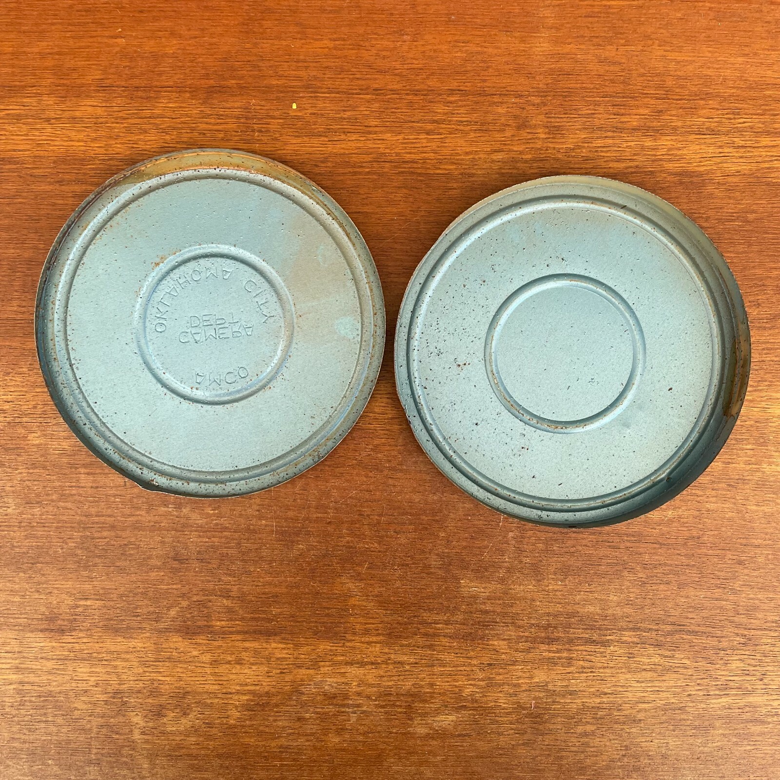 Amco Oklahoma City 5 Inch Standard 8mm Film Reel – Rusted Dented See Condition