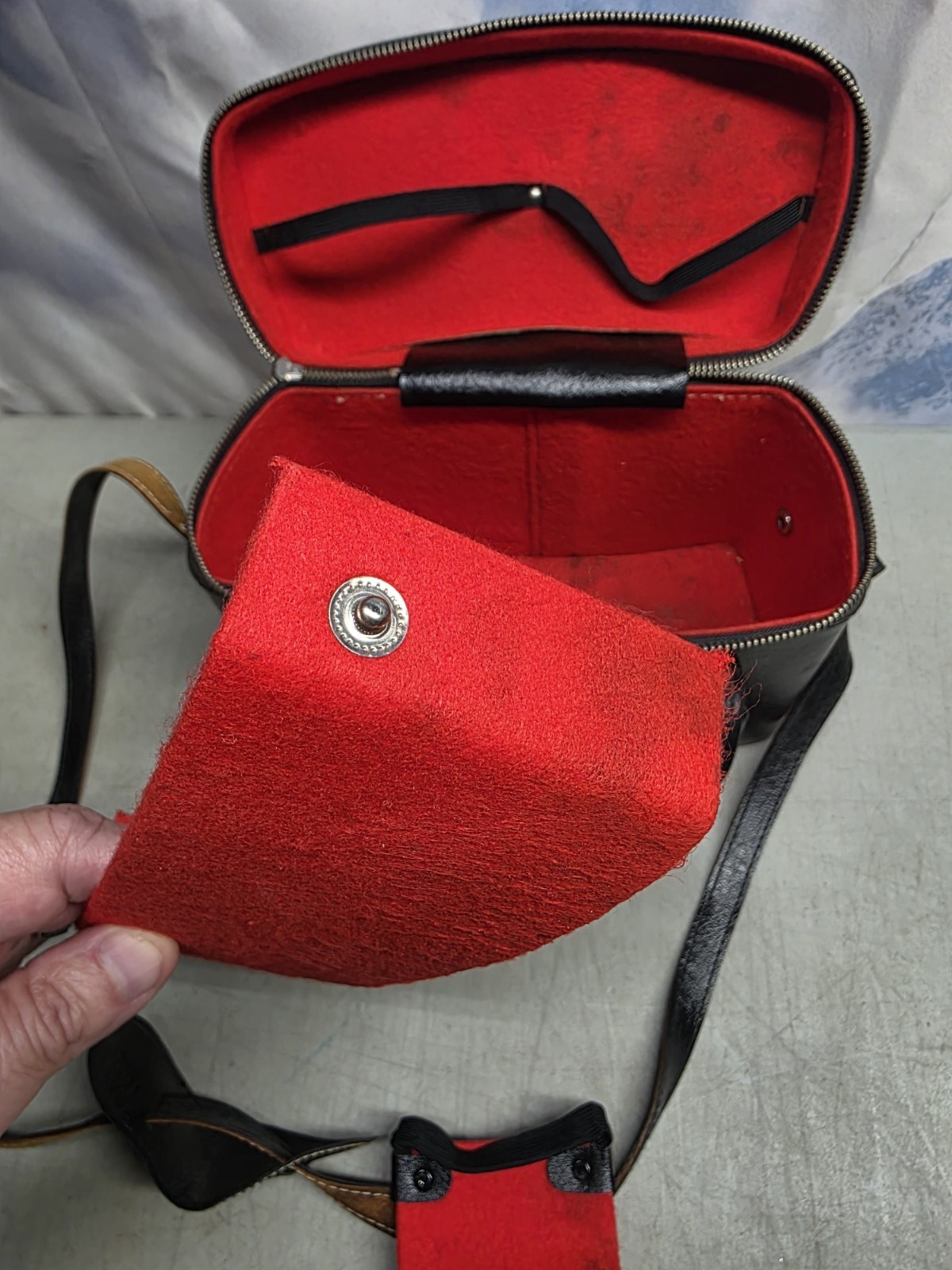 🔥 Vtg Kali Style Bag Retro Film Camera Leather Case Handcrafted In Japan
