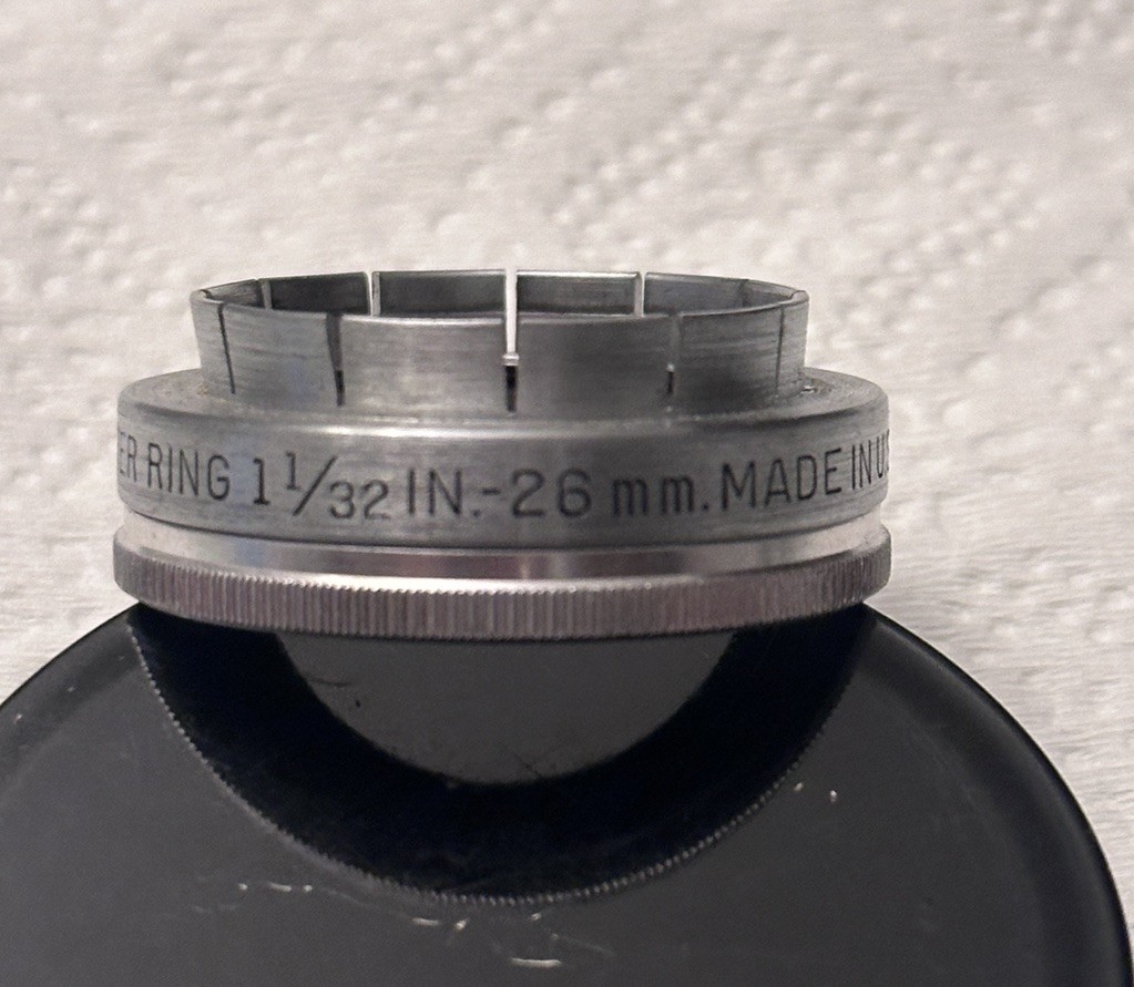 VINTAGE KODAK SERIES V PUSH-ON FILTER ADAPTER RING 1 1/32 in – 26mm looks nice