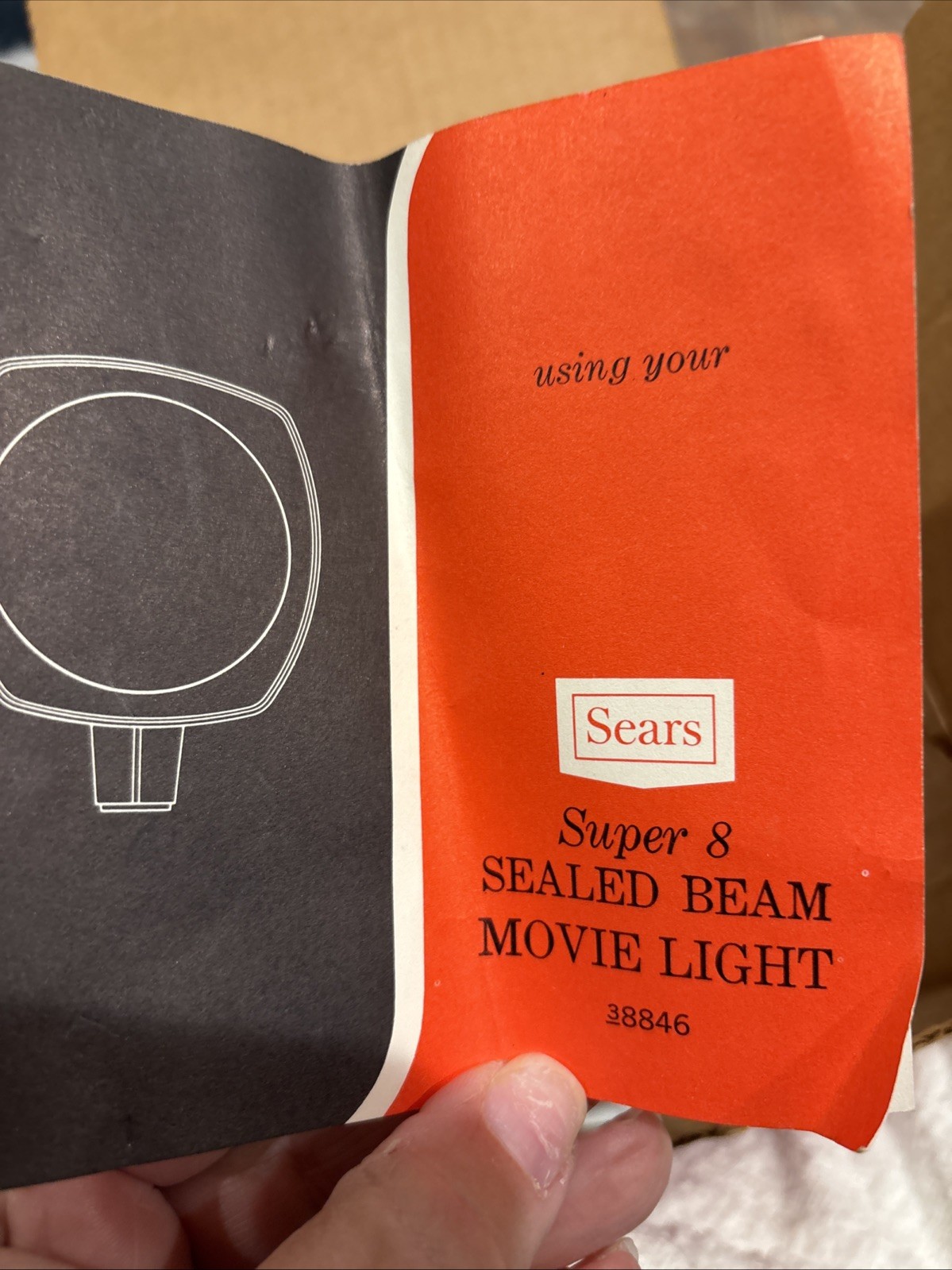 Sears Super 8 Sealed Beam Movie Light Model 8846
