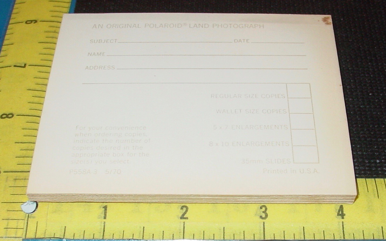Vintage Polacolor Polaroid Instant Snap Shot Picture Print 32 Card Mounts Lot