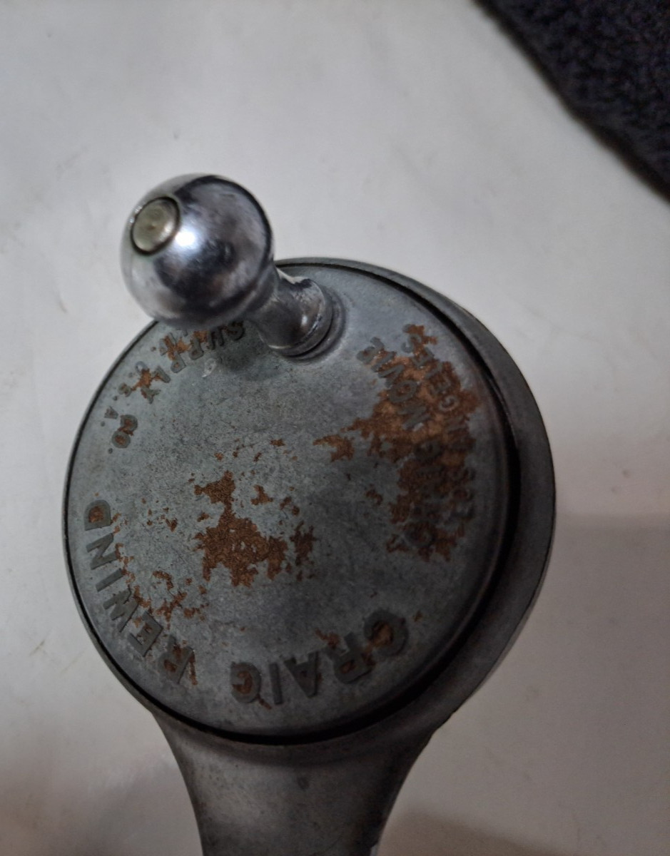 Vintage Craig Chrome Movie Film Supply Company Rewinder Crank