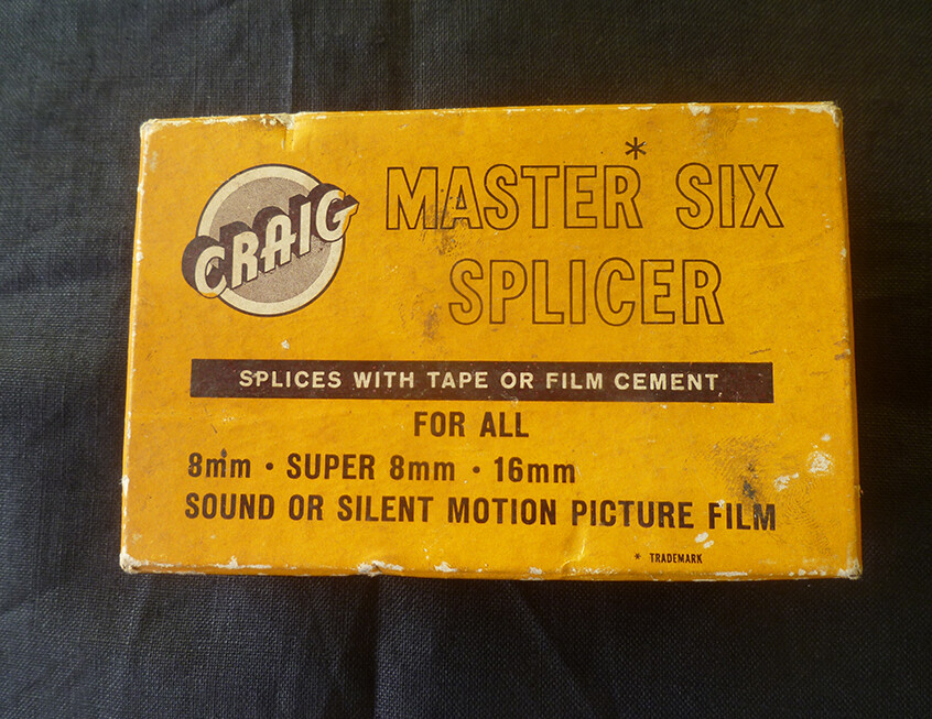 ~ vintage Craig MASTER SIX SPLICER ~ Model S-6 ~ 8mm, Super 8 & 16mm ~ FILM