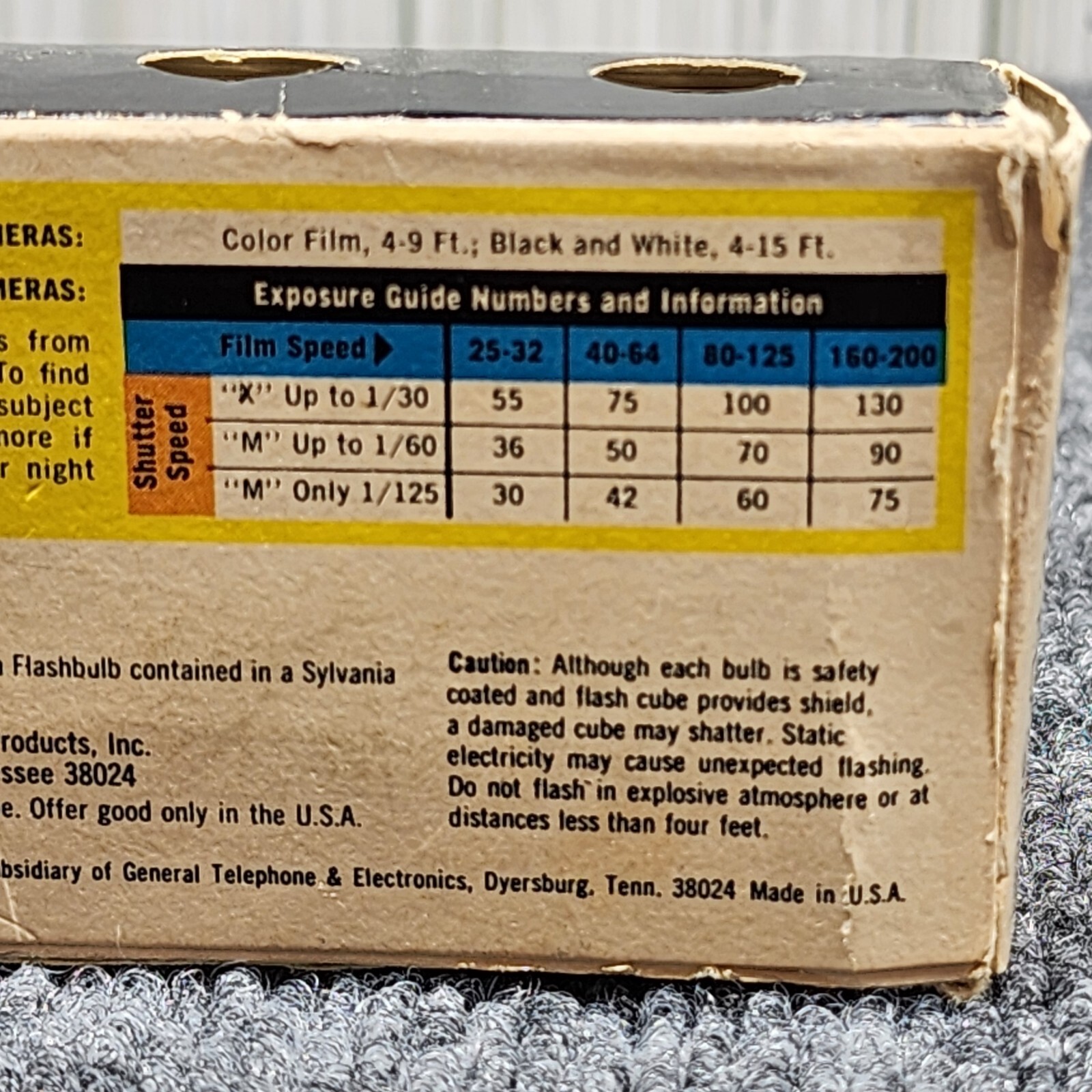 Flash Cubes Sylvania Blue Dot VTG 7 packs Of 3 Cubes ea. And 2 Flash Bars NOS