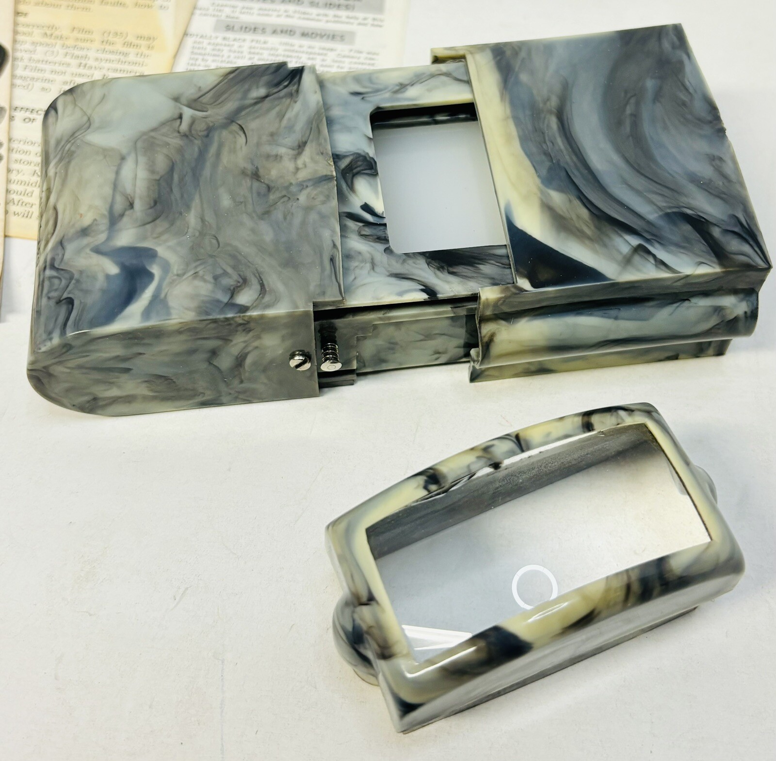 Vintage 1940s Arcadia Commander Pocket Viewer Self-Illuminating W/Box Bakelite