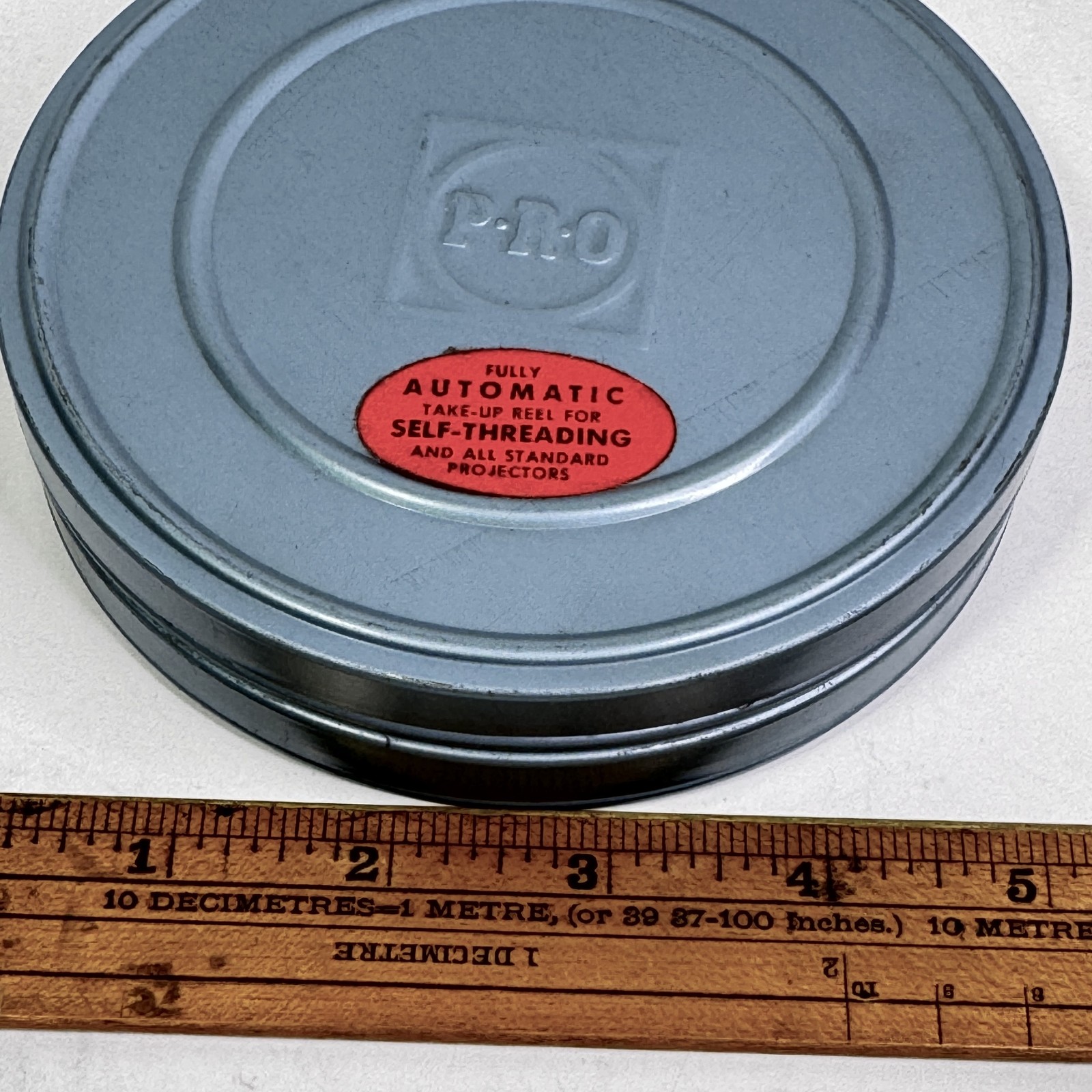 Reelane Metal Film Reels P.R.O Cans Set of 2 8mm 16mm Projector Vintage