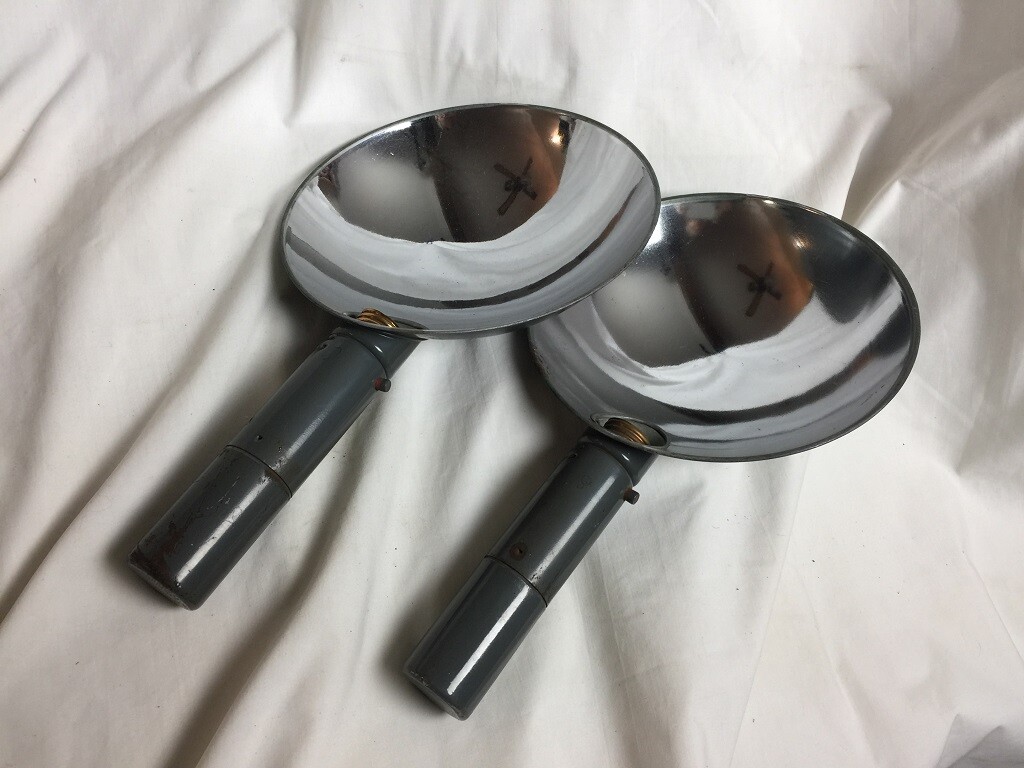 Vintage Photography Lights (2) – Corcoran Lamp Co. – Handheld, Battery Powered
