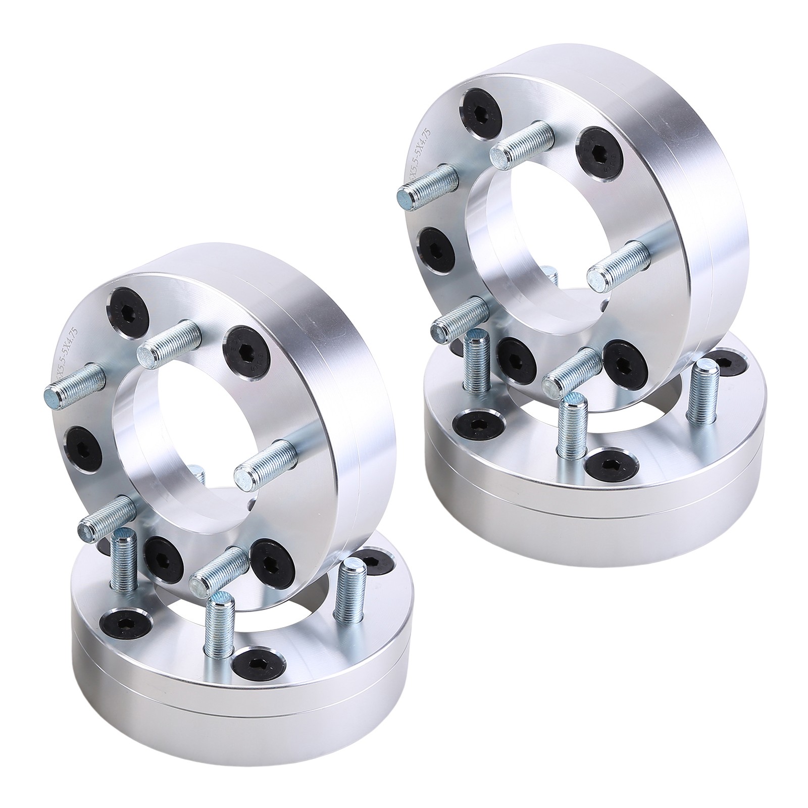 4pc 6X5.5 to 5X4.75 Flange Hubcentric Wheel Spacers 1 Inch 5 Lug Studs for Corve