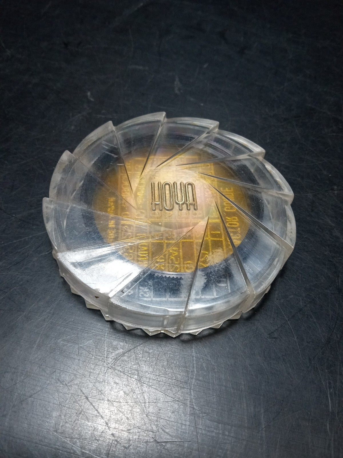 HOYA tiffan CROSS SCREEN LENS 52mm 12 Yellow Made in USA w/ Factor Guide