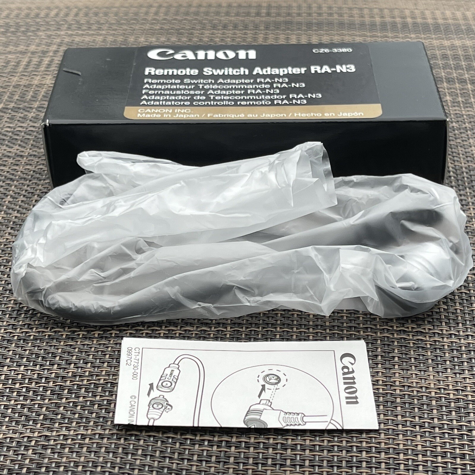 UNUSED Canon RA-N3 Remote Switch Adapter Japan 7362