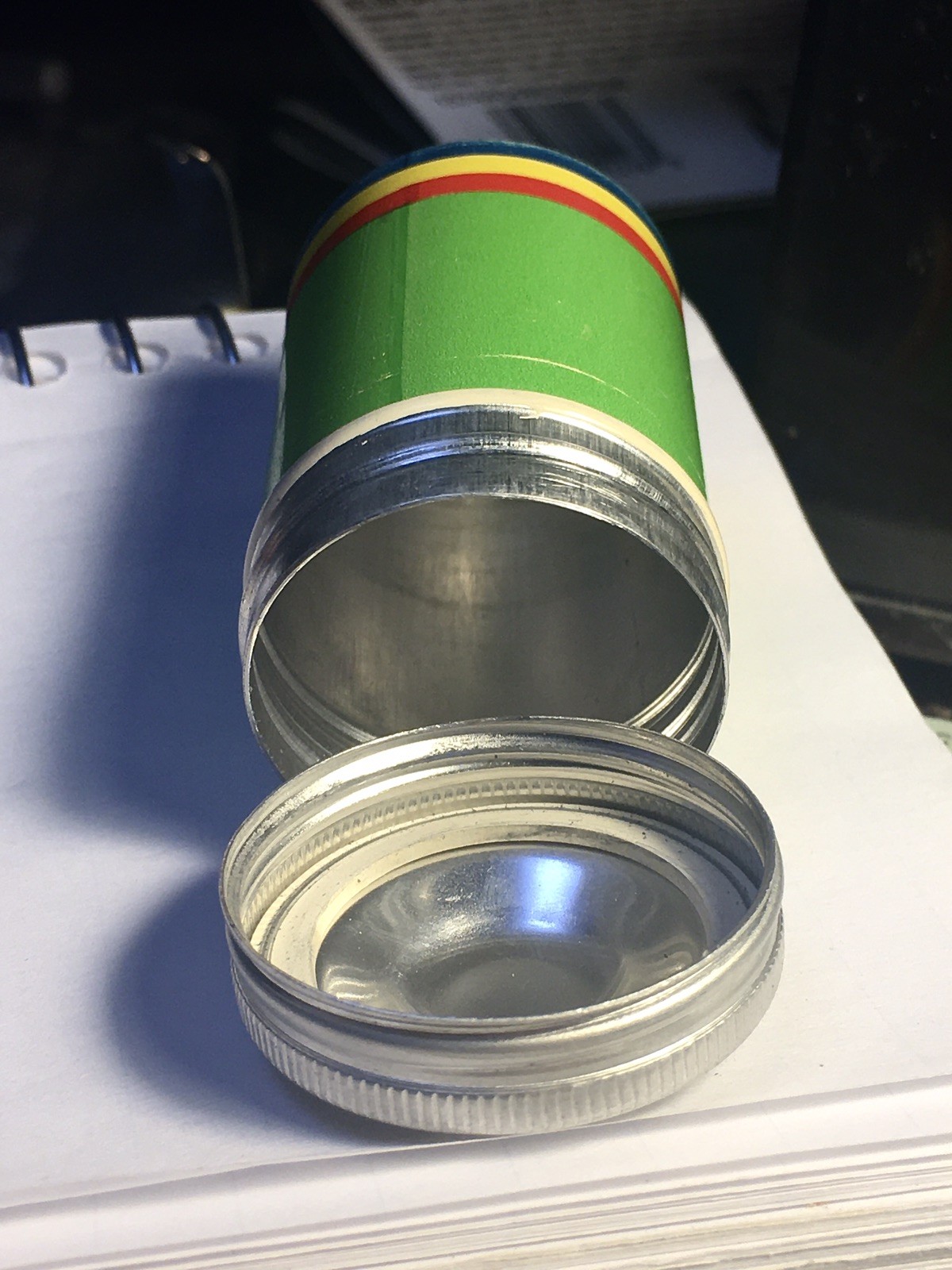 RARE Lithographed Enamel 35mm Film Canister 1952-53 Great Condition See Pictures