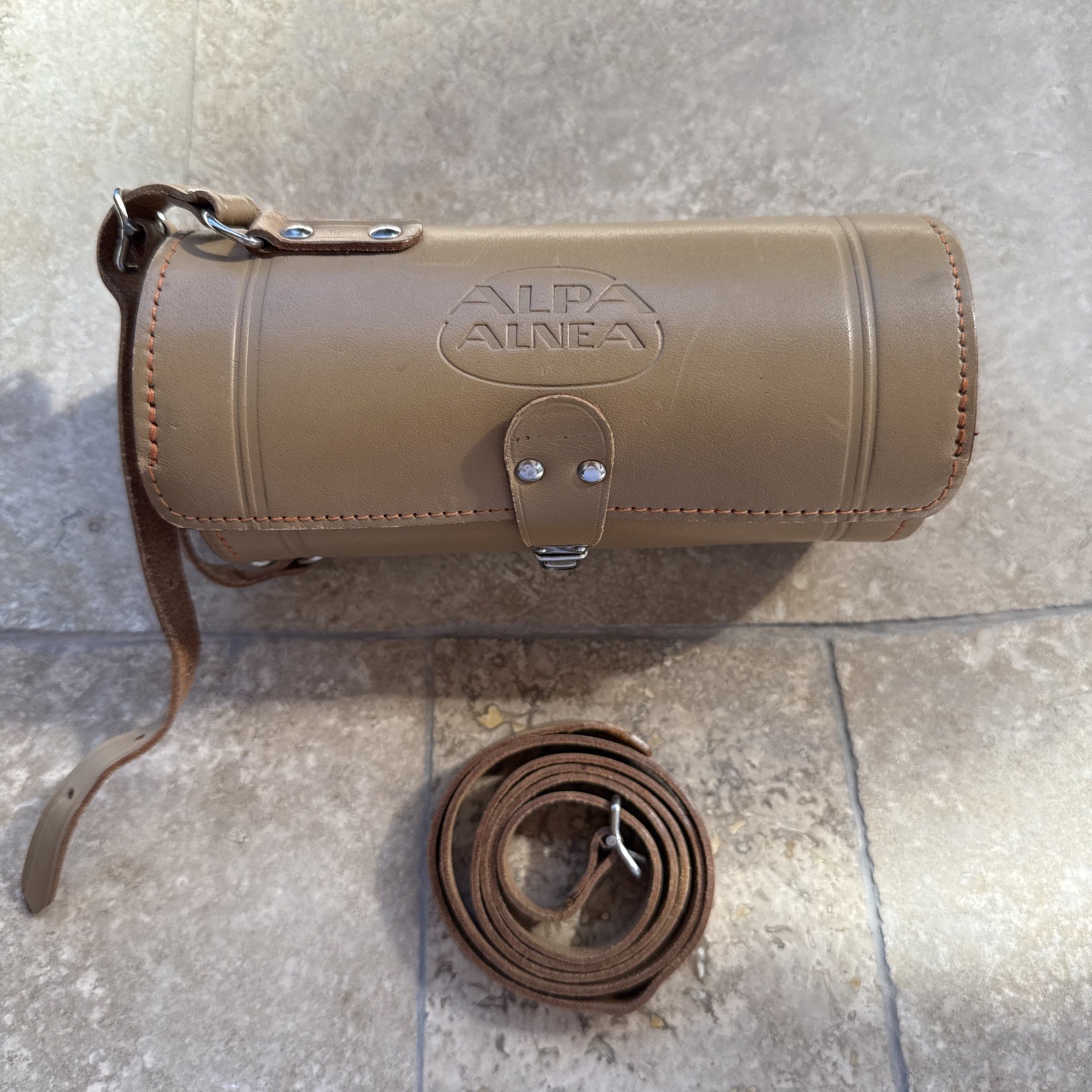 ✅ ALPA ALNEA REFLEX ORIGINAL LEATHER HARD CASE 7 X 3 Mint- Condition