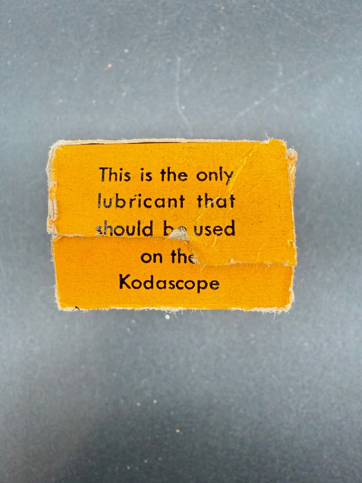 Vintage Kodascope Lubricating Oil Eastman Kodak, Full Bottle In Box