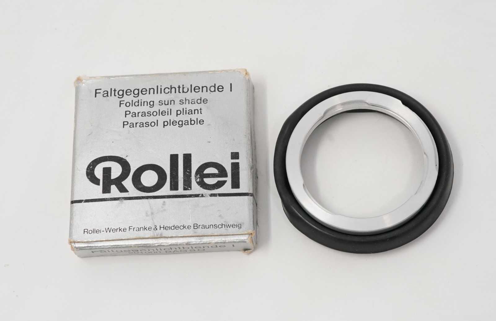 Rollei Folding Sun Shade I Collapsible Lens Hood Bayonet I RI in Box