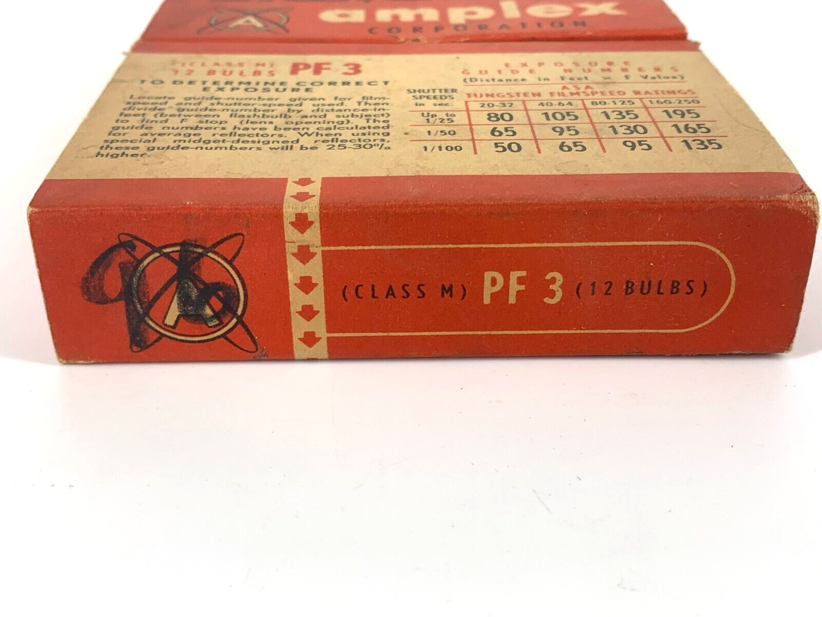 Box of (10) Norelco Model PF 3 Photo Flash Bulbs