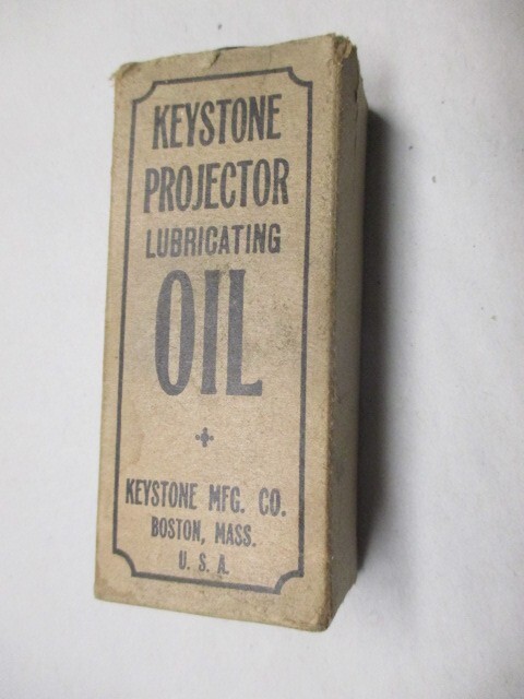 Vintage Keystone Projector Lubricating Oil boston movie machine accessory bottle