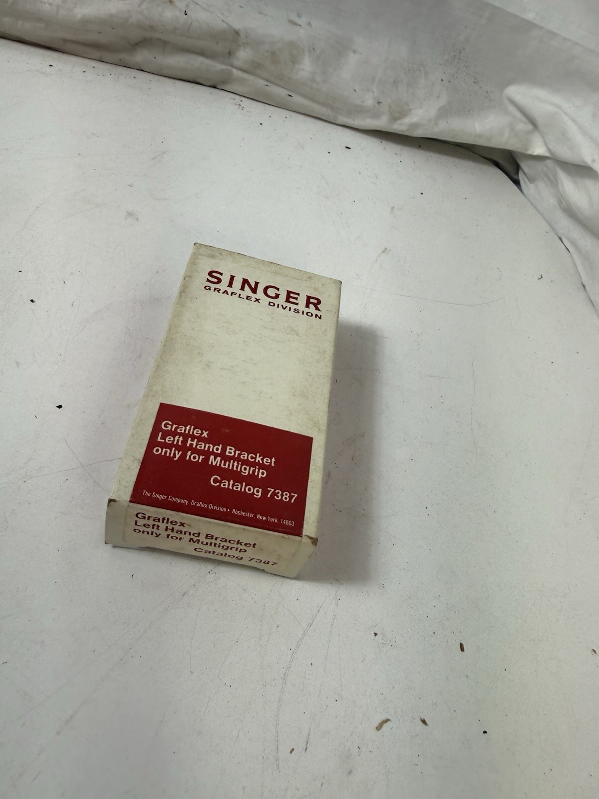 Vintage Singer Graflex Left Hand Bracket for Multigrip Catalog 7387 with Box