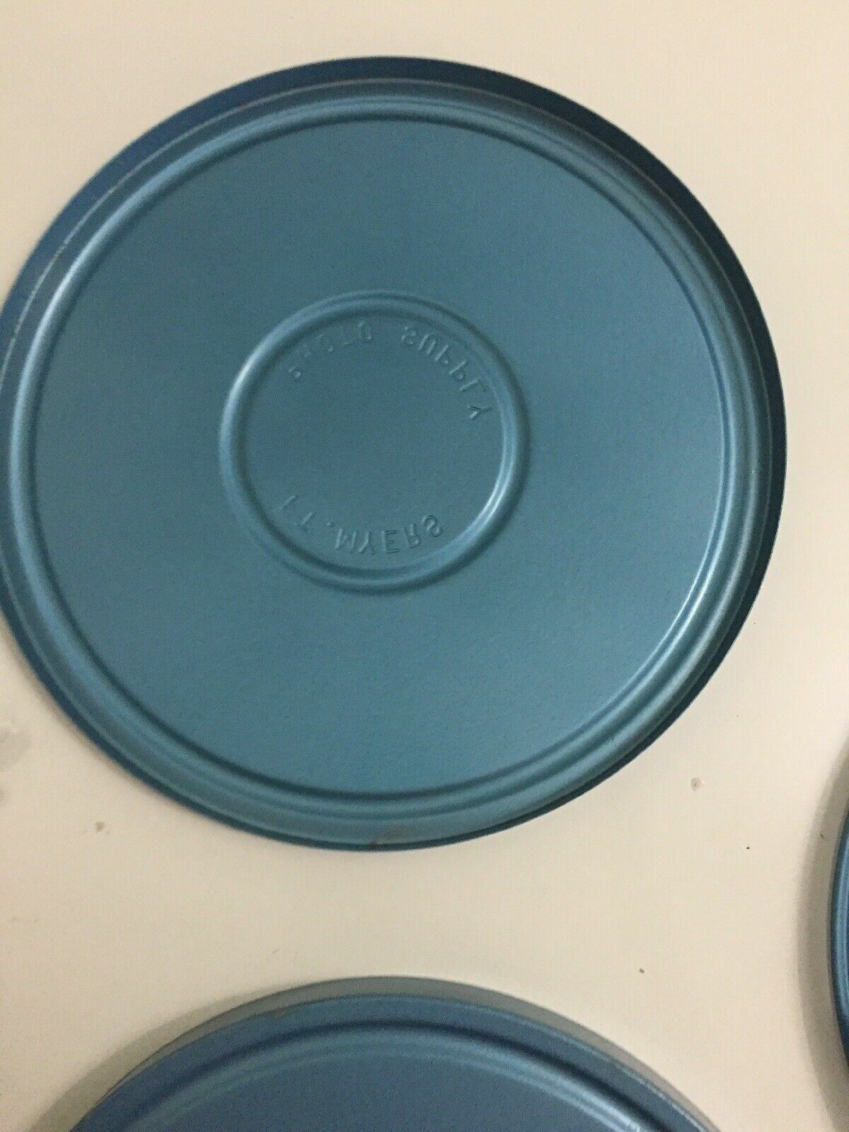 8 mm 400 ft Blue Metal Compco Corp Film Reel & Canister Ft. Myers Photo Supply