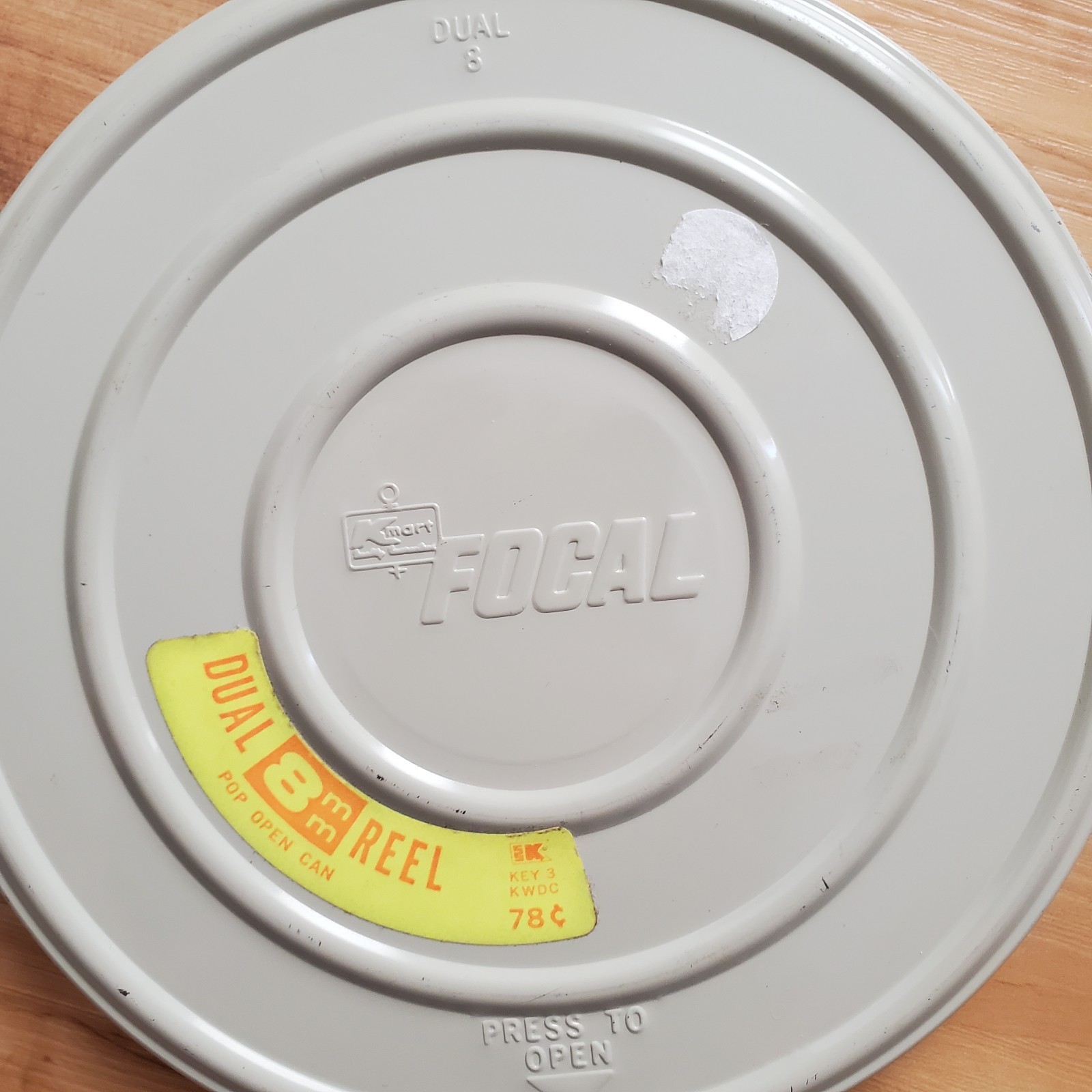 8mm Film Canister Reel vintage 7 inch 400 Ft KMart Focal Dual movie photo tools