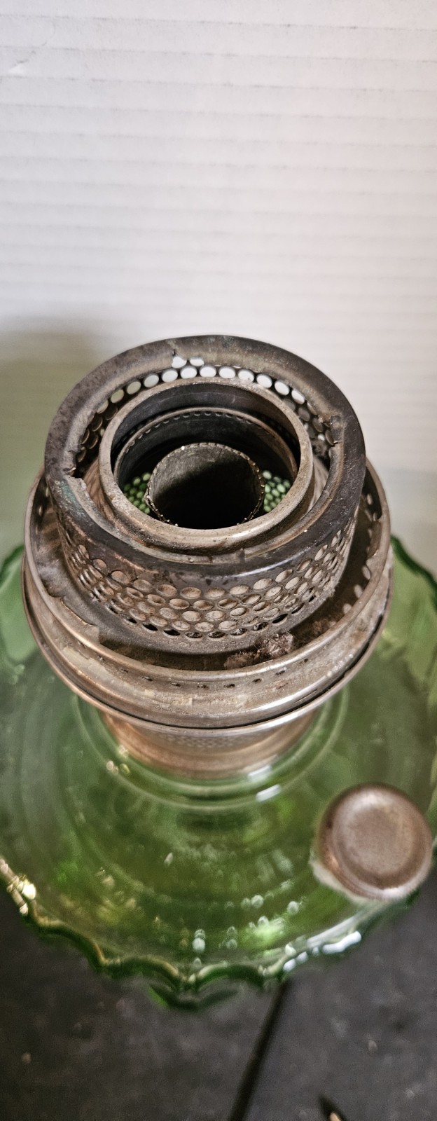 Lot Of 2 VTG 30s Aladdin Nu-Type Model BGreen Oil Lanterns See Pics Great Vtg Co