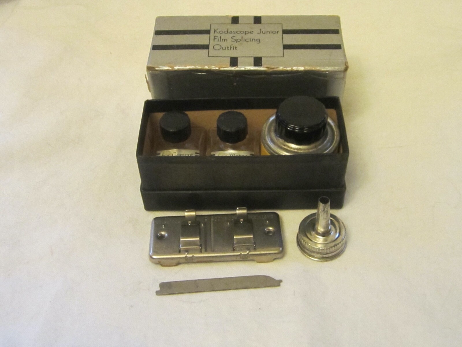 Vintage Kodacope Junior Film Splicing Outfit Boxed 6 Piece Set