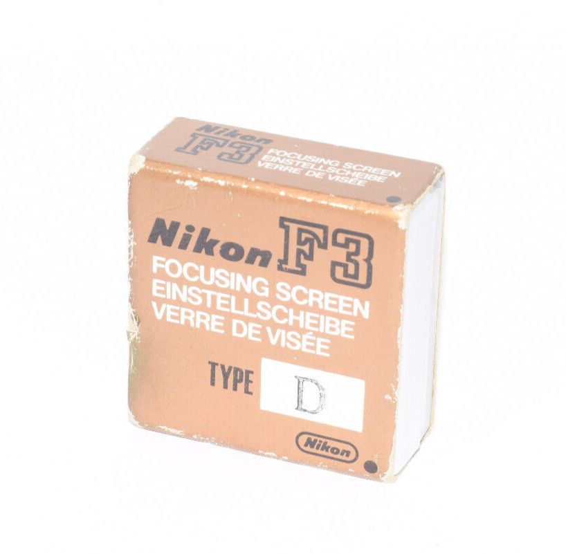 Nikon F3 Type D Full Matte Focusing Screen in Box
