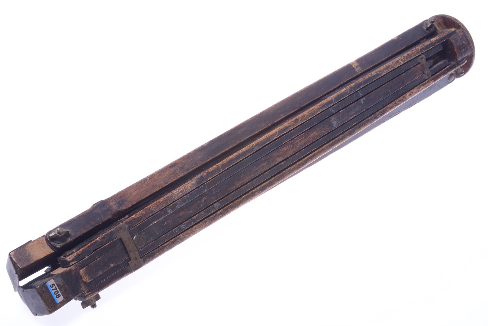✅ ANTIQUE WOOD TRIPOD 140CM 55.11″ GLASS PLATE LARGE FORMAT FIELD CAMERA