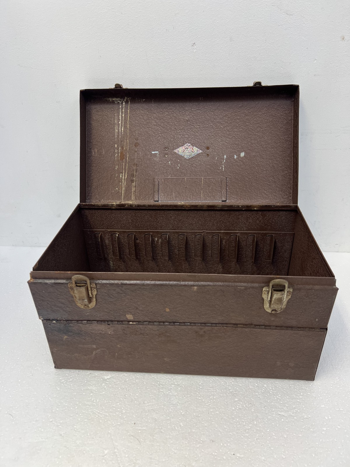 Vintage Metal 8MM Film Reel Storage Box Case USA S-K Tool steel Sherman Klove