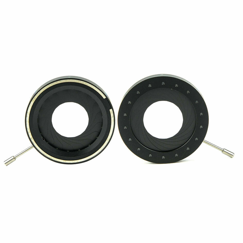 1PC Adjustable Zoom Iris Diaphragm Aperture Condenser 2.5-42mm with 18pcs Blades