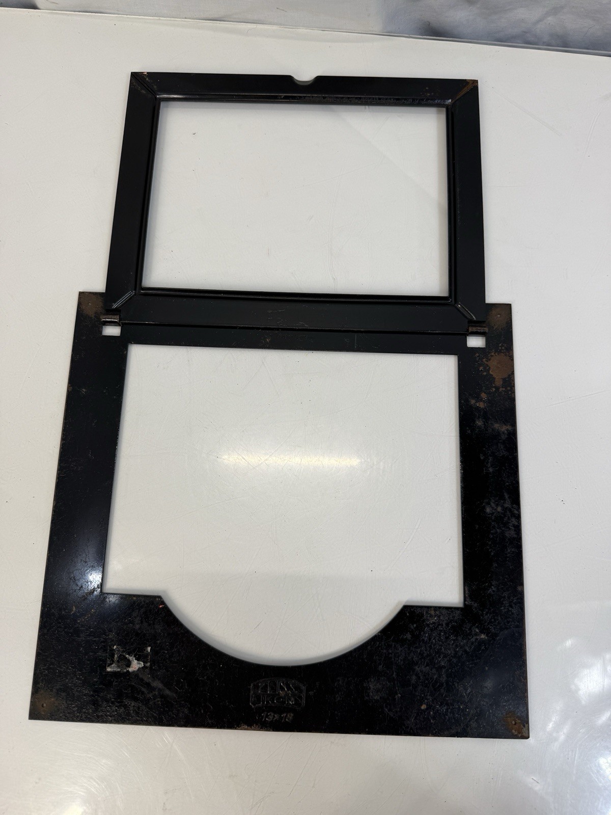 Vintage Zeiss Ikon 13×18 Metal Reducing Adapter Mask Plate Insert Germany