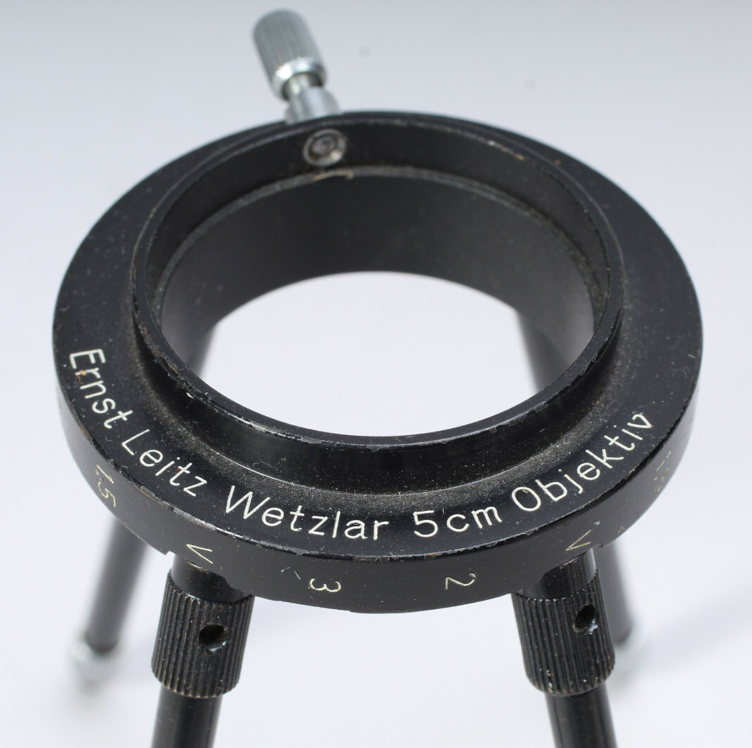 LEITZ 16520 BEHOO COPY STAND W EXTENSION TUBES FOR 5CM ELMAR & SUMMAR LEICA