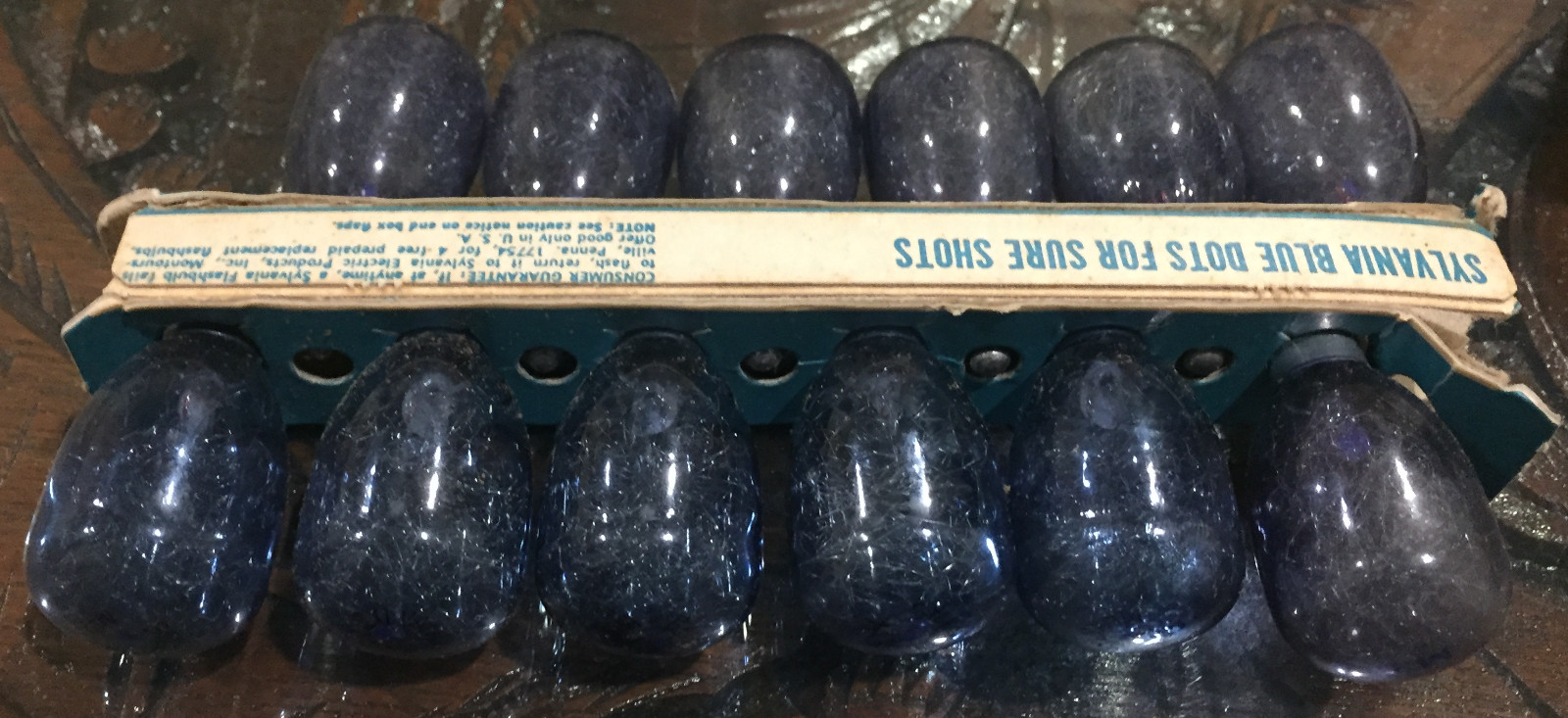 Sylvania Blue Dot M3B Flashbulbs 12 Blue Bulbs, USA New Old Stock