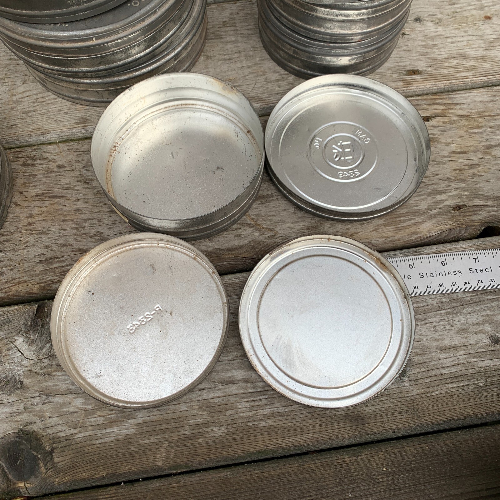 Vintage Lot of 9 Film Tins – Canister Kodak Eastman 2350 R-2343 2349 35mm SO-273