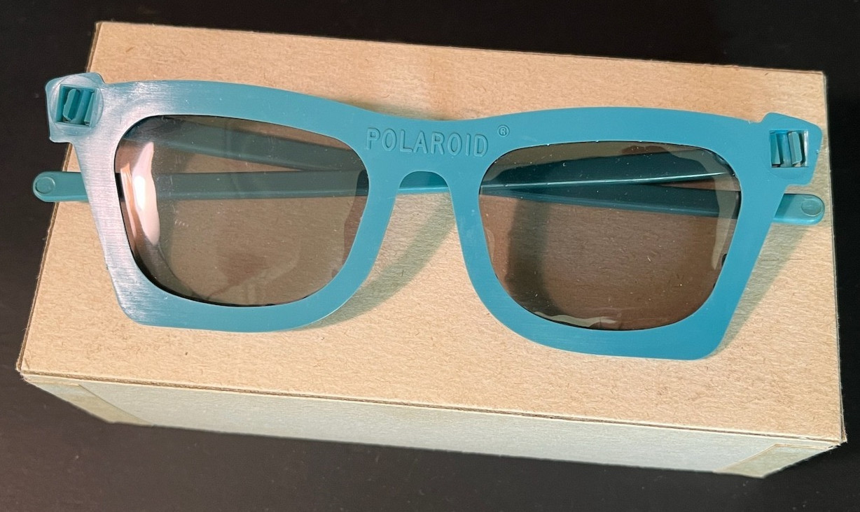 Vintage Polaroid 3-D Viewers Model 729 – Set of 6 — Original Box – Teal Frames