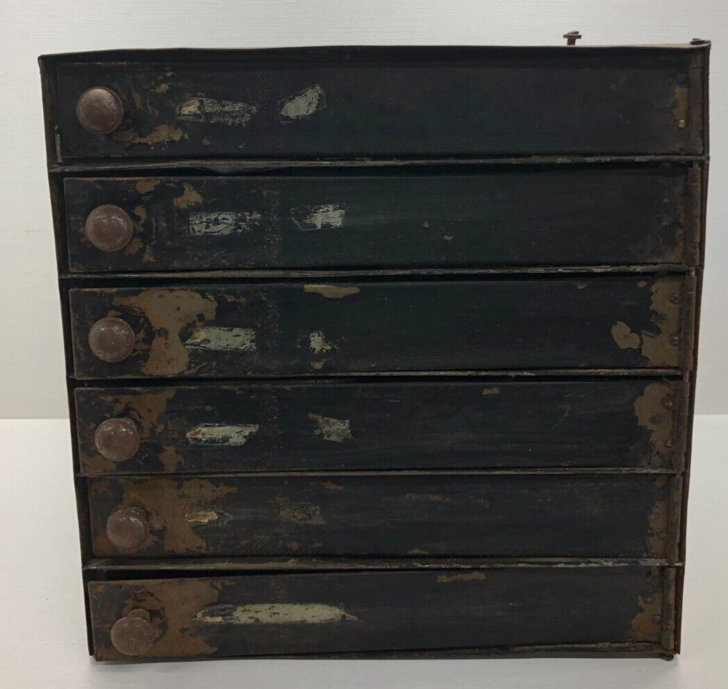 Vintage Movie Film Reel Steel Storage Cabinet 6 Hinged Doors Holds 12″-14″ Reels